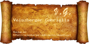 Veiszberger Gabriella névjegykártya